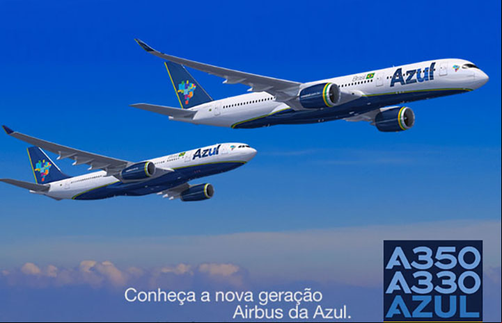 Companhia aérea Azul faz primeiro voo a Paris
