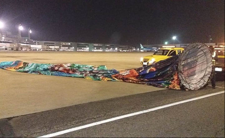 Risco de balões motiva campanha no Aeroporto do Galeão